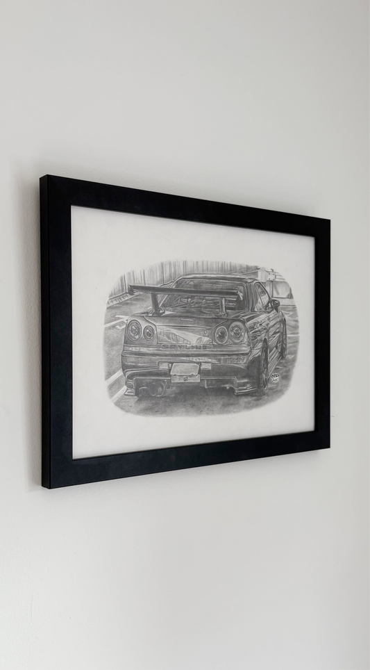 'R34 Skyline' - PRINT